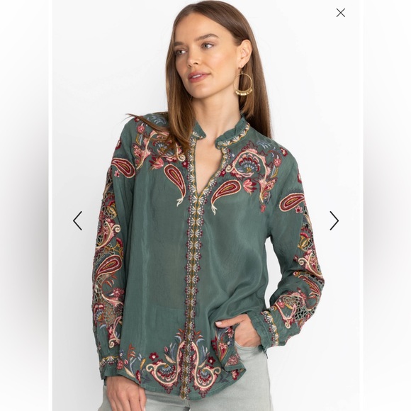 Johnny Was SIMONE BLOUSE - Picture 1 of 11